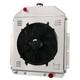2-row Radiator+shroud Fan For 1942-1952 1950 51 Ford F1 F2 F3 Truck Chevy Engine