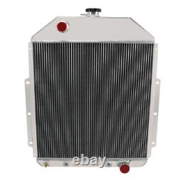 2-Row Radiator+Shroud Fan For 1942-1952 1950 51 Ford F1 F2 F3 Truck Chevy Engine