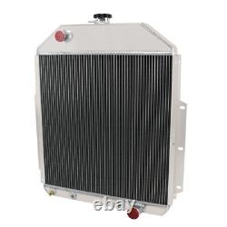 2-Row Radiator+Shroud Fan For 1942-1952 1950 51 Ford F1 F2 F3 Truck Chevy Engine