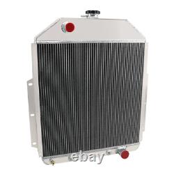 2-Row Radiator+Shroud Fan For 1942-1952 1950 51 Ford F1 F2 F3 Truck Chevy Engine