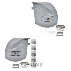 2x Corner Caps Set Right Left with LED Light 62664 62665 Fits for Truck Body New