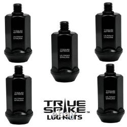 32 True Spike Fat 14x1.5 Lug Nuts 4 Machined Bullet For Dodge Ram Trucks Red