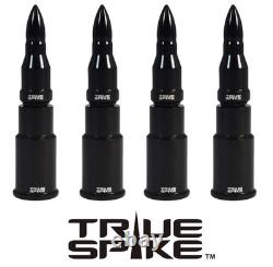 32 True Spike Fat 14x1.5 Lug Nuts 4 Machined Bullet For Dodge Ram Trucks Red