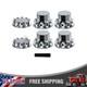 33m Chrome Hub Cover Cap Kits Front Rear Semi Truck Wheel Axle Cover Complete