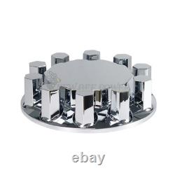 33m Chrome Hub Cover Cap Kits Front Rear Semi Truck Wheel Axle Cover Complete