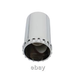 33mm Chrome Flat Top Hub Cover Kit Lug Nut Wheel Axle Covers fit for Semi Truck