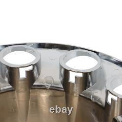 33mm Chrome Flat Top Hub Cover Kit Lug Nut Wheel Axle Covers fit for Semi Truck