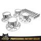 33mm Chrome Semi Truck Rear Wheel Axle Covers Thread-on Lug Nuts Hub Cover Kit