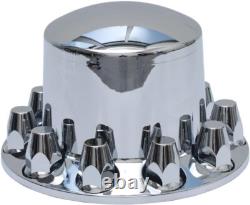 33mm Lug Nut Covers 4 Rear Chrome Standard Axle Wheel Covers for Semi Trucks