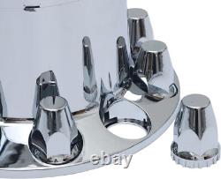 33mm Lug Nut Covers 4 Rear Chrome Standard Axle Wheel Covers for Semi Trucks