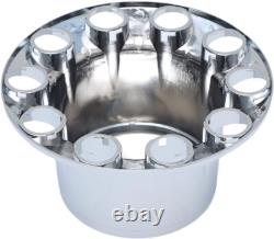 33mm Lug Nut Covers 4 Rear Chrome Standard Axle Wheel Covers for Semi Trucks