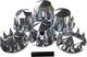 33mm Spike Abs Plastic Chrome Plated Axle Cover Screw-on Lug Nut For Semi Trucks