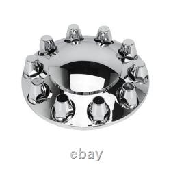 33mm Thread-on Nut Covers ABS Chrome Complete Axle Cover Kit for Semi Trucks