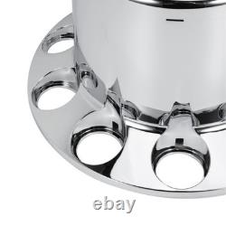 33mm Thread-on Nut Covers ABS Chrome Complete Axle Cover Kit for Semi Trucks