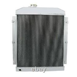 3Row Aluminum Radiator&Shroud Fan for 1947-54 Chevy Truck 3100 3600 3700 3800