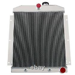 3Row Aluminum Radiator&Shroud Fan for 1947-54 Chevy Truck 3100 3600 3700 3800