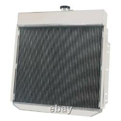 3Row Radiator+Shroud Fan Fits 1953-1956 FORD Pickup Trucks F100 F250 F350 V6 V8