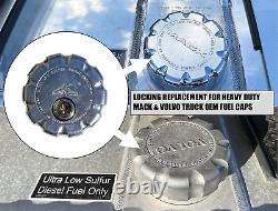 3 Keyed Alike Pair Locking Diesel Fuel Cap for Volvo VNL Series Low Sulfur Fuel