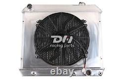 3 ROW ALUMINUM RADIATOR &SHROUD &FAN Fit 1963-1966 Chevy C10 C20 C30 Truck 64 65