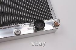 3 ROW ALUMINUM RADIATOR &SHROUD &FAN Fit 1963-1966 Chevy C10 C20 C30 Truck 64 65