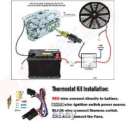 3 ROW RADIATOR SHROUD FAN Fit 1988-2000 CHEVY C/K 1500 2500 3500 TRUCK CC1520