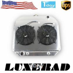 3 Row ALUMINUM Radiator SHROUD & Fan 66-79 Ford F100 F150 F250 F350 Bronco Truck