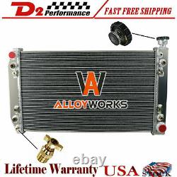 3 Row Aluminum Radiator For 1988-1999 Chevy TRUCK C/K 1500 2500 3500 GMC 5.7L V8