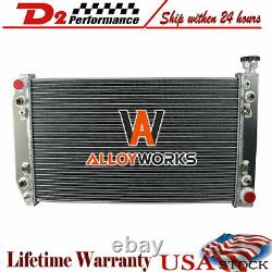 3 Row Aluminum Radiator For 1988-1999 Chevy TRUCK C/K 1500 2500 3500 GMC 5.7L V8