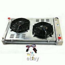 3 Row Aluminum Radiator Shroud Fan For 1973-1987 CHEVY C10 C20 C30 TRUCK 73-91