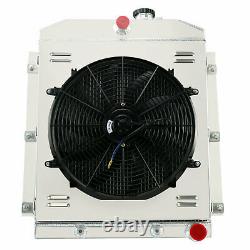 3 Row Aluminum Radiator Shroud Fan fit 1947-1954 Chevy 3100 3600 3800 3900 Truck