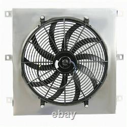 3 Row Aluminum Radiator Shroud Fan fit 1947-1954 Chevy 3100 3600 3800 3900 Truck