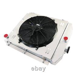 3 Row Radiator+Shroud Fan For 1947-1954 48 Chevy 3100 3600 3800 C/K Pickup Truck