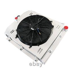 3 Row Radiator+Shroud Fan For 1947-1954 48 Chevy 3100 3600 3800 C/K Pickup Truck