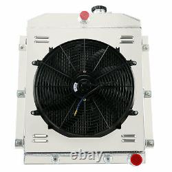 3 Row Radiator+Shroud Fan For 1947-1954 48 Chevy 3100 3600 3800 C/K Pickup Truck