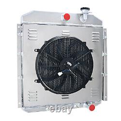 3 Row Radiator Shroud Fan For 1955-1959 1958 GMC Truck 4.4L 5.2L 5.3L 5.7L 6.1L