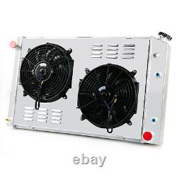 3 Row Radiator Shroud Fan For 1973-1987 Chevy C10 C20 C30 K10 Truck/73-91 Blazer