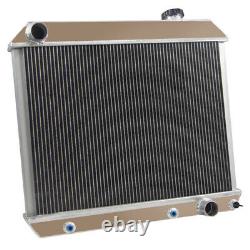 3 Row Radiator+Shroud Fan+Relay Fit 63-66 Chevy C/K 10 20 30 C10 C20 Truck GMC