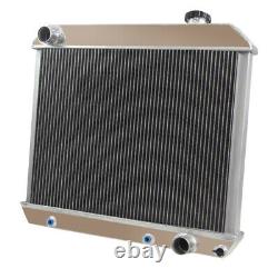 3 Row Radiator+Shroud Fan+Relay Fit 63-66 Chevy C/K 10 20 30 C10 C20 Truck GMC