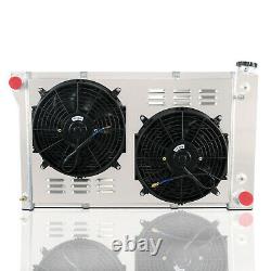 3 Row Radiator+shroud Fan For 1967-72 Chevy C/k C10 C20 Gmc C1500 Blazer Truck