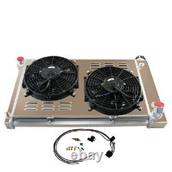 3 Rows Radiator+Shroud Fan+Relay For 67-1972 Chevy C/K 10 20 30 Truck Blazer/GMC