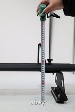 3 bar 63 universal Truck Cap Topper Rack Aluminum Ladder Roof Rack Black 750LBS