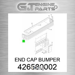 426580002 END CAP BUMPER fits INTERNATIONAL TRUCK (New OEM)