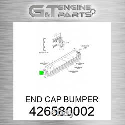 426580002 END CAP BUMPER fits INTERNATIONAL TRUCK (New OEM)