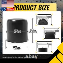4Pcs 4.88 Push through Wheel Center Caps Stainless Trailer Hub Cap for Truck