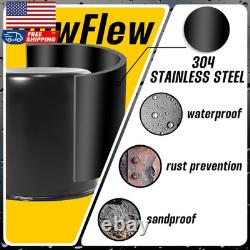4Pcs 4.88 Push through Wheel Center Caps Stainless Trailer Hub Cap for Truck