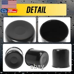 4Pcs 4.88 Push through Wheel Center Caps Stainless Trailer Hub Cap for Truck