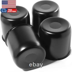 4Pcs 4.88 Push through Wheel Center Caps Stainless Trailer Hub Cap for Truck