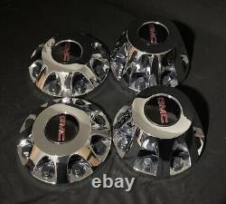 (4) 2011-2023 Gmc Sierra 3500 Hd Dually Hub Center Wheel Caps Chrome Oem Drw