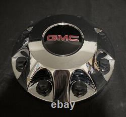 (4) 2011-2023 Gmc Sierra 3500 Hd Dually Hub Center Wheel Caps Chrome Oem Drw