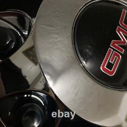 (4) 2011-2023 Gmc Sierra 3500 Hd Dually Hub Center Wheel Caps Chrome Oem Drw